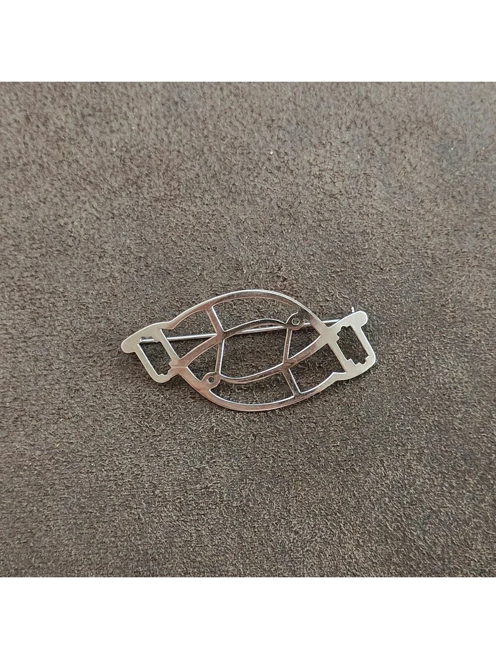 1930s Stamped Coro Duette Silver Tone Coro Duette Brooch Frame